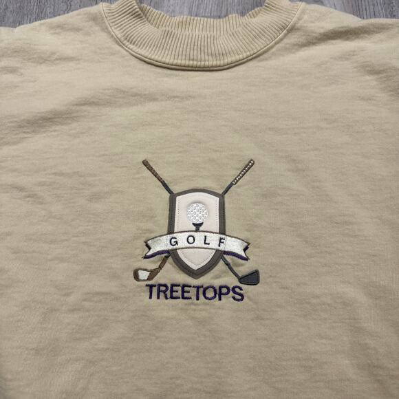 Vintage Treetops Golf Sweatshirt Men's Extra Large XL 90s Crewneck Golf USA - Picture 3 of 6